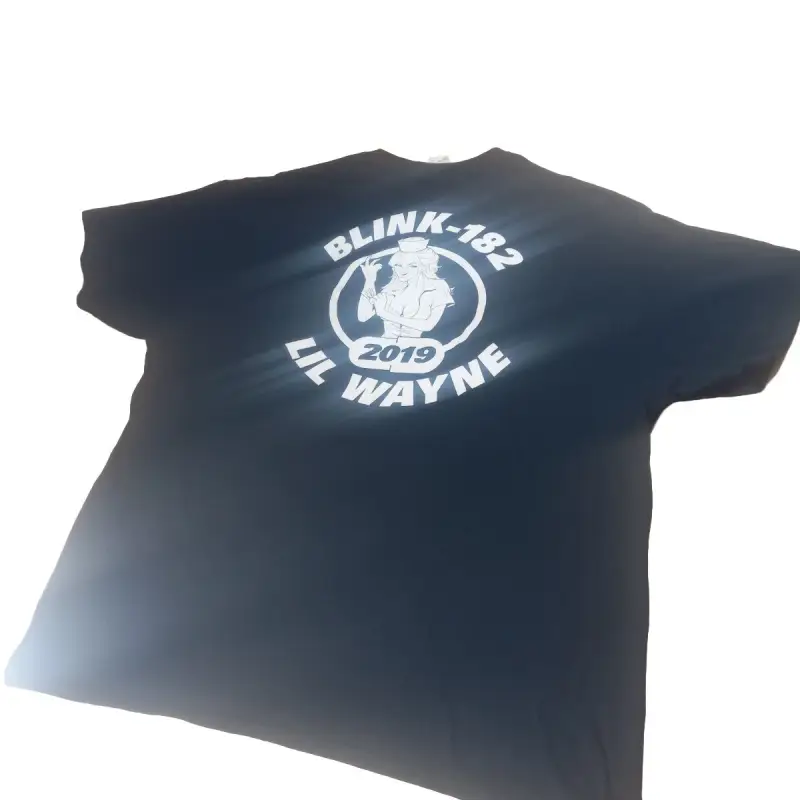 Home 13 Black Lil Wayne Blink 182 2019 Short Sleeve Tee Back