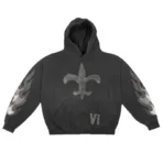 Black Lil Wayne N.O. Black Flames Hoodie