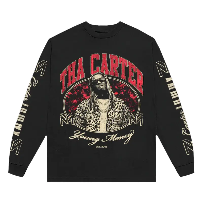 Home 3 Black Lil Wayne Tha Carter Collection Long Sleeve Tee