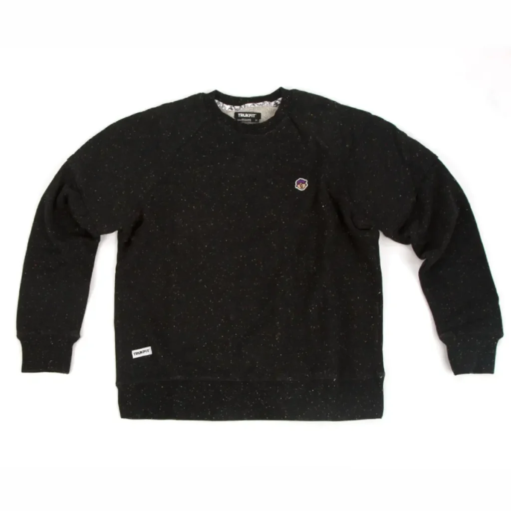 Home 24 Black Trukfit Cut N Sew Crew Sweatshirt