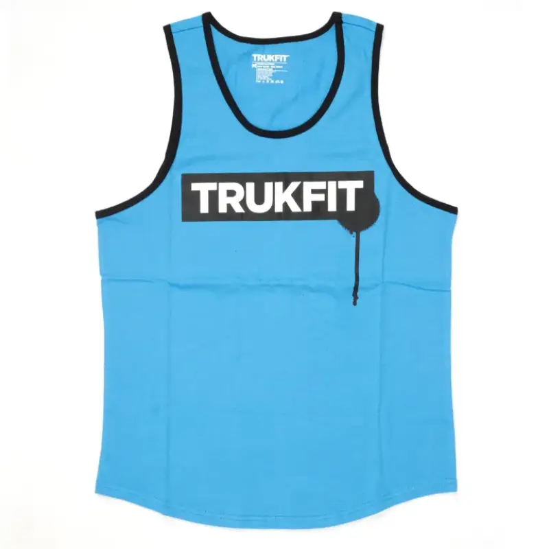 Blue-Trukfit-Drip-Tank-Top-Trukfit.webp Blue Trukfit Drip Tank Top - Image 1