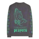 Grey Lil Wayne Ignored Prayers Long Sleeve Tee Back