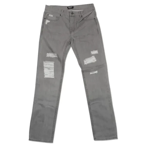 Grey Torn Wash Trukfit Denim Jeans