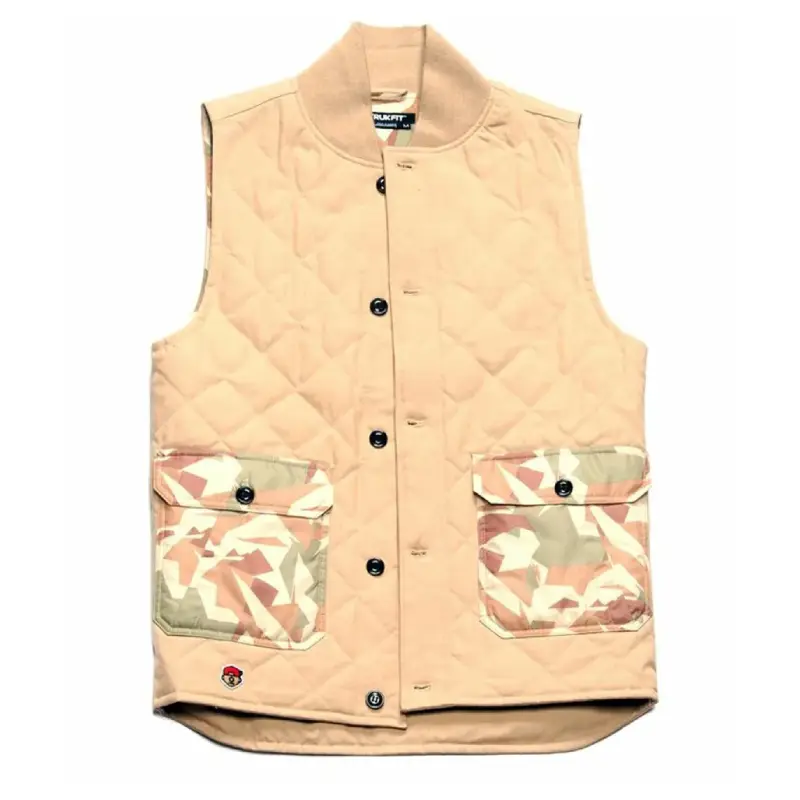 Home 16 Khaki Trukfit Quilted Vest Sleeveless Trukfit