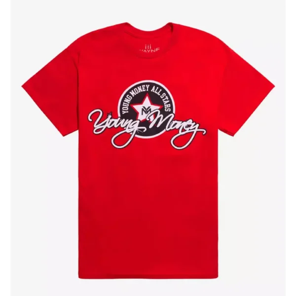 Red Lil Wayne Young Money 17 Short Sleeve Tee