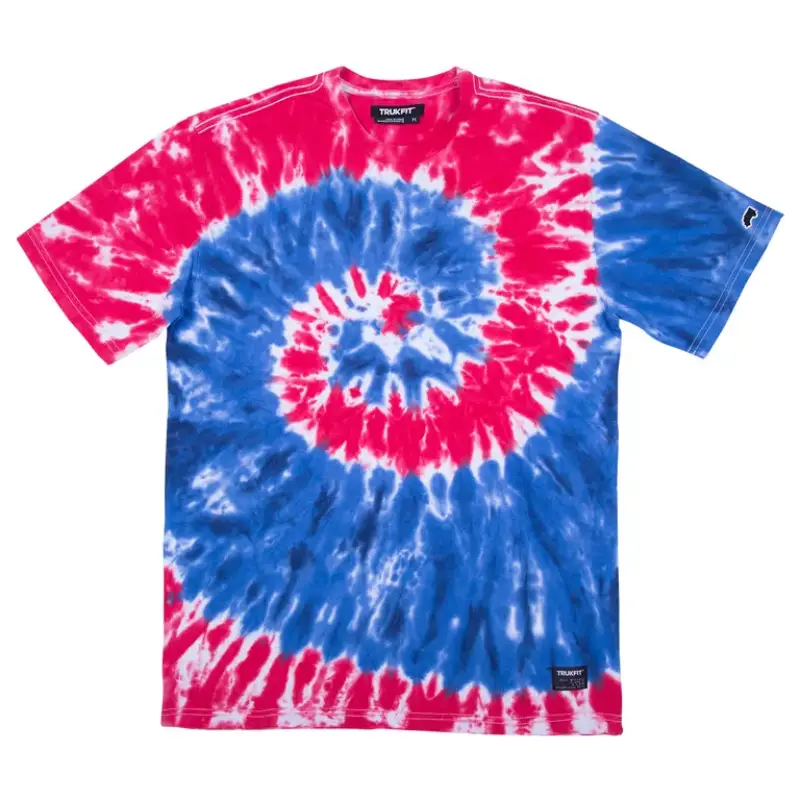 Red_Blue-Trukfit-Tie-Dye-Crew-Tee-Trukfit.webp Red/Blue Trukfit Tie Dye Crew Tee - Image 1