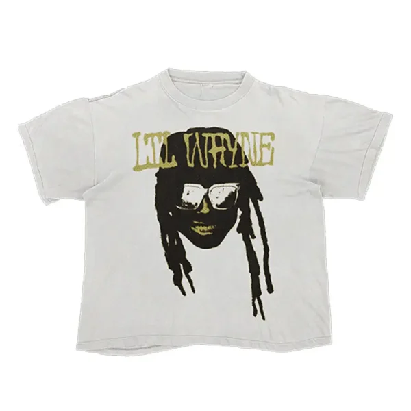 White Lil Wayne Going Crazy T-shirt