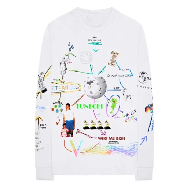 White Lil Wayne x Advisory Board Crystals Wikipedia L/S Tee