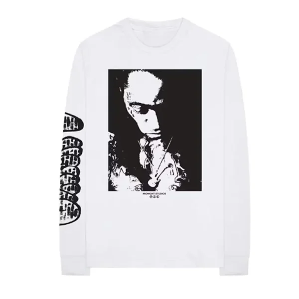 White Lil Wayne x Midnight Studios Long Sleeve Tee