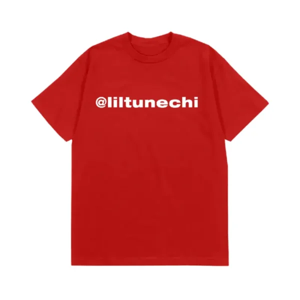 Red Lil Wayne @liltunechi Short Sleeve Tee