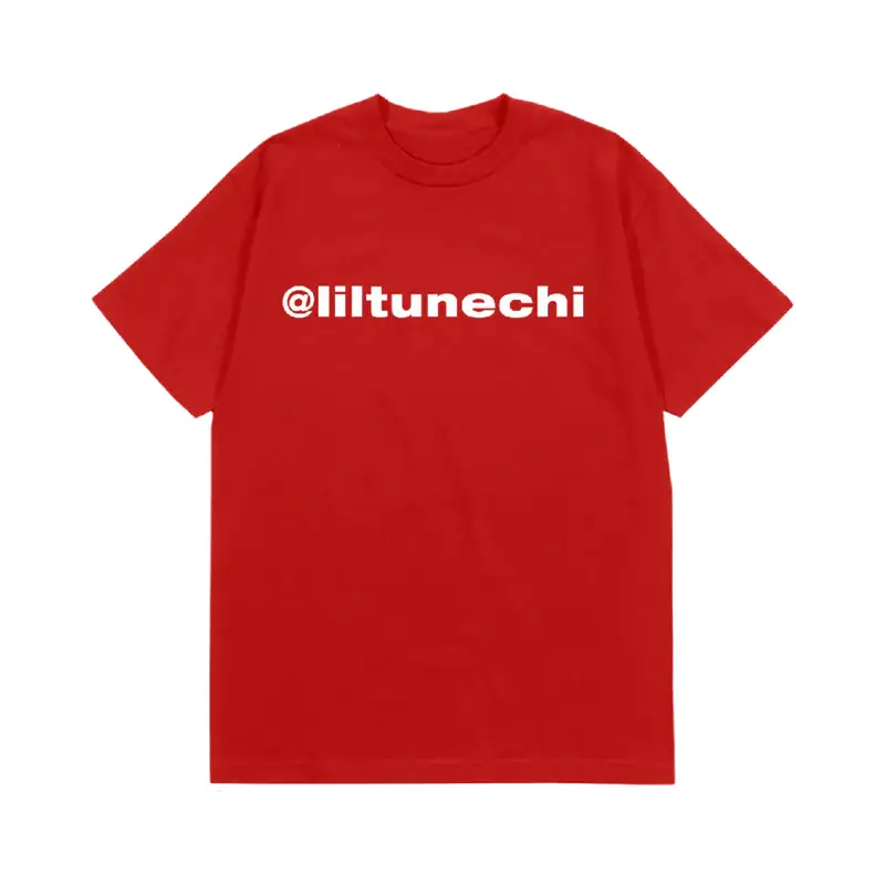 Red Lil Wayne @Liltunechi Short Sleeve Tee - Trukfit Red Lil Wayne @liltunechi Short Sleeve Tee