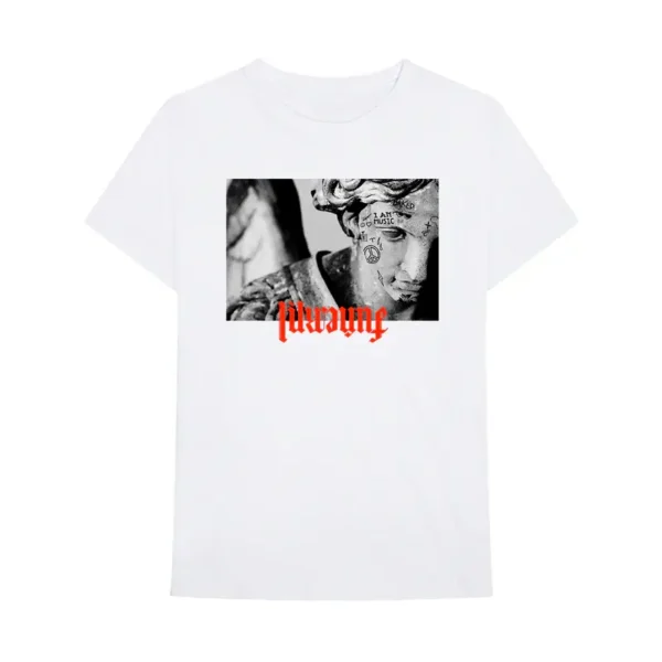 White Lil Wayne Funeral Short Sleeve Tee